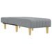 Chaise longue gris clair tissu - Photo n°3