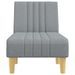 Chaise longue gris clair tissu - Photo n°4