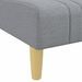 Chaise longue gris clair tissu - Photo n°7