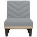 Chaise longue gris clair tissu - Photo n°4