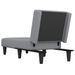 Chaise longue gris clair tissu - Photo n°5