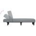 Chaise longue gris clair tissu - Photo n°6