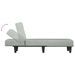 Chaise longue gris clair velours - Photo n°6