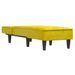 Chaise longue jaune velours - Photo n°3