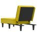 Chaise longue jaune velours - Photo n°5