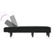 Chaise longue noir velours - Photo n°6