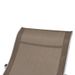 Chaise longue pliable textilène taupe et métal Leepy - Lot de 2 - Photo n°4
