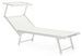 Chaise longue pliante en aluminium blanc Jorgia - Lot de 2 - Photo n°1