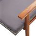 Chaise longue tissu gris et acacia massif foncé Touwa - Photo n°4