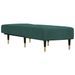 Chaise longue vert foncé velours - Photo n°3