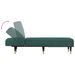 Chaise longue vert foncé velours - Photo n°6