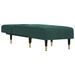 Chaise longue vert foncé velours - Photo n°3