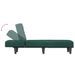 Chaise longue vert foncé velours - Photo n°6