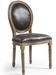 Chaise médaillon bois et simili effet vieilli Louis XVI - Lot de 2 - Photo n°2
