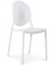Chaise médaillon empilable polypropylène blanc July - Lot de 4 - Photo n°1