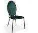 Chaise médaillon empilable velours vert Richard - Lot de 2 - Photo n°1