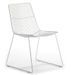 Chaise métal blanc Rohan H 83 cm - Photo n°1