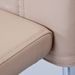 Chaise métal chromé beige Zelie - Lot de 4 - Photo n°5