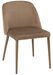Chaise métal marron et textile Carlia L 58 cm - Photo n°1