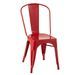 Chaise métal rouge Bothar - Photo n°1