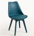 Chaise moderne ARKO - Polypropylène & coussin en simili cuir - Photo n°1