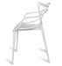 Chaise moderne avec accoudoirs polypropylène blanc Beliano - Photo n°3
