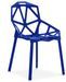 Chaise moderne avec accoudoirs polypropylène bleu Spider - Photo n°1