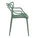 Chaise moderne avec accoudoirs polypropylène vert sapin Beliano - Photo n°2