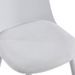 Chaise moderne blanche avec un coussin d'assise en velours blanc Koupa - Photo n°4