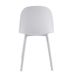 Chaise moderne blanche avec un coussin d'assise en velours blanc Koupa - Photo n°5