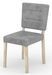 Chaise moderne en bois clair de sonoma et tissu 34 coloris au choix Kloba - Photo n°1