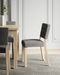 Chaise moderne en bois clair de sonoma et tissu 34 coloris au choix Kloba - Photo n°4