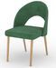 Chaise moderne en bois naturel de hêtre et tissu 34 coloris au choix Cekuza - Photo n°1