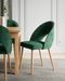Chaise moderne en bois naturel de hêtre et tissu 34 coloris au choix Cekuza - Photo n°2
