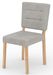 Chaise moderne en bois naturel de hêtre et tissu 34 coloris au choix Kloba - Photo n°1