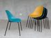 Chaise moderne en polypropylène et métal noir Zola - Lot de 4 - Photo n°3