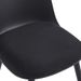 Chaise moderne noir avec un coussin d'assise en velours Koupa - Photo n°3