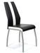 Chaise moderne noire et blanc Kazi - Lot de 4 - Photo n°1