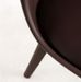 Chaise moderne polypropylène et coussin d'assise simili cuir chocolat Arko - Lot de 2 - Photo n°5
