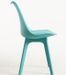 Chaise moderne polypropylène et coussin d'assise simili cuir vert Arko - Lot de 2 - Photo n°3