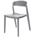 Chaise moderne polypropylène gris Adel - Photo n°1