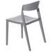 Chaise moderne polypropylène gris Adel - Photo n°2