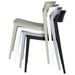 Chaise moderne polypropylène gris Adel - Photo n°7