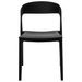 Chaise moderne polypropylène noir Adel - Photo n°4