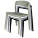 Chaise moderne polypropylène noir Adel - Photo n°8