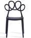 Chaise moderne polypropylène noir Maximiliano - Photo n°2