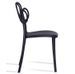 Chaise moderne polypropylène noir Maximiliano - Photo n°3