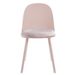 Chaise moderne rose pale avec un coussin d'assise en velours Koupa - Photo n°5