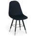 Chaise moderne scandinave velours noir Stom - Lot de 4 - Photo n°1