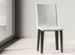 Chaise moderne simili cuir blanc et pieds métal anthracite Sofy - Photo n°2